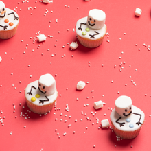 Load image into Gallery viewer, Melting Snowman Cupcake